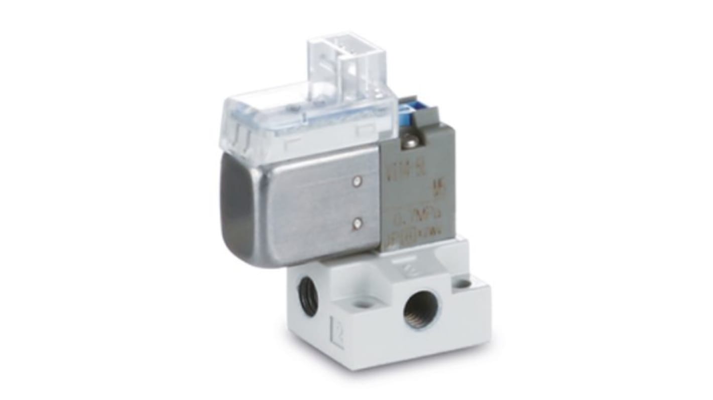 Electrodistributeur pneumatique SMC série V100 fonction 3 Port Solenoid Valve, Solénoïde, M5 x 0,8