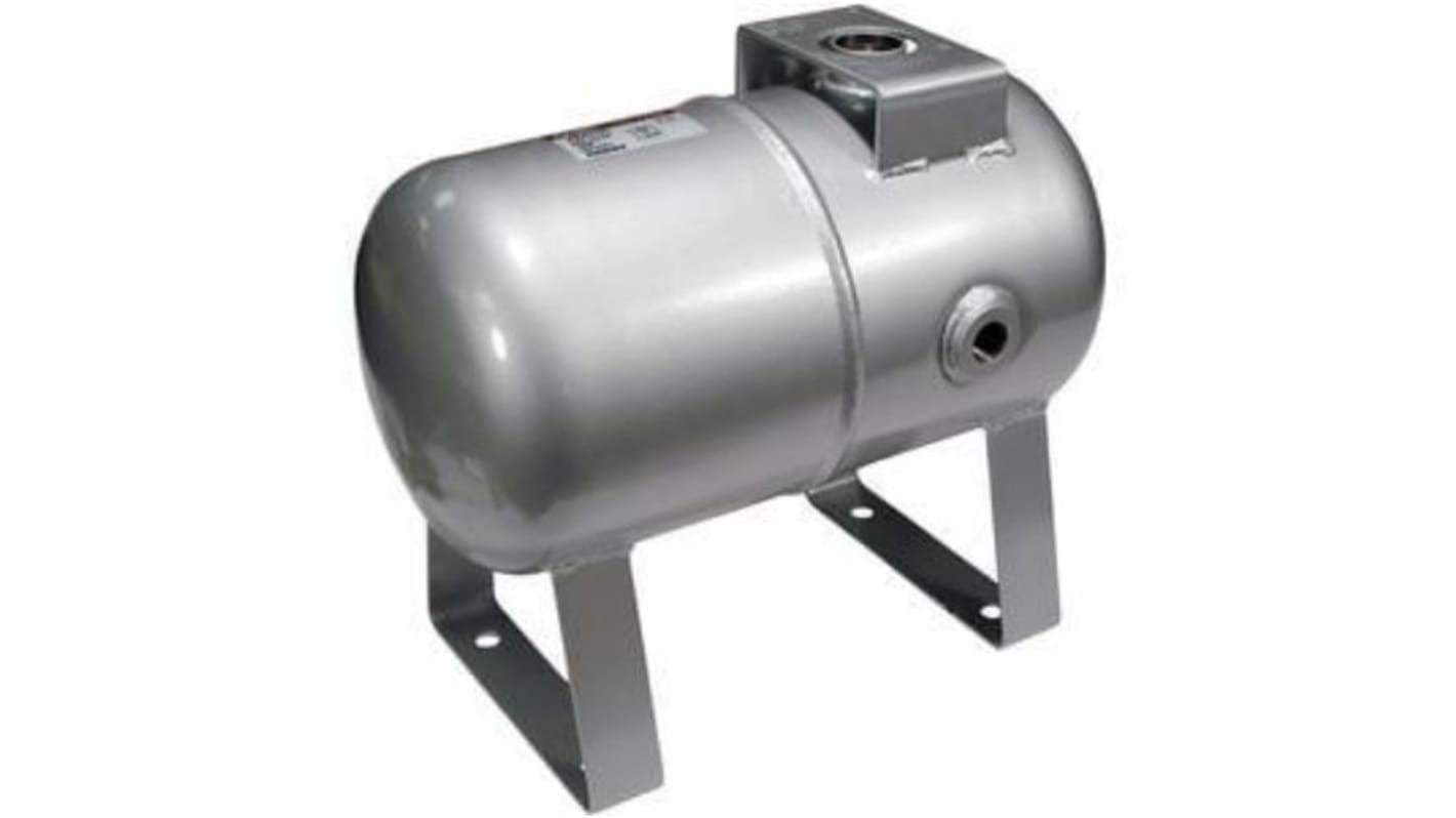SMC Air Reservoir 10L, G 1/2, VBAT Series, 2MPa