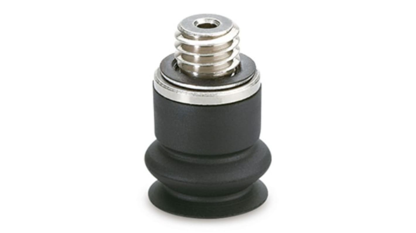 SMC 8mm Heavy Duty NBR Vaccum Pad ZPT08BN-B5, M5 x 0.8