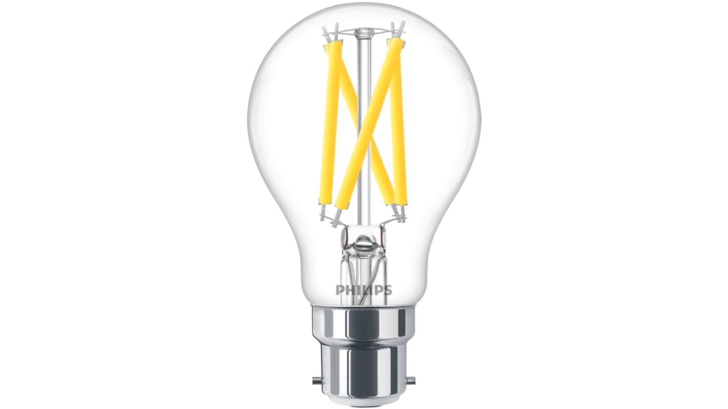 Philips Lighting B22调光LED灯泡, 7.2 W, 2200/2700K, 暖色光, 灯泡形, MASTER系列