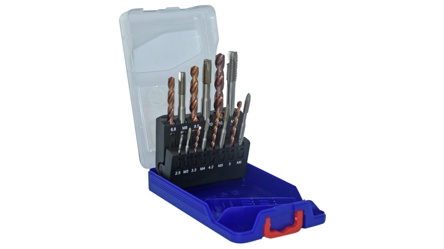 Set punte per trapano Tivoly in HSS-E, Ø da 3mm a 12mm, 14 pezzi