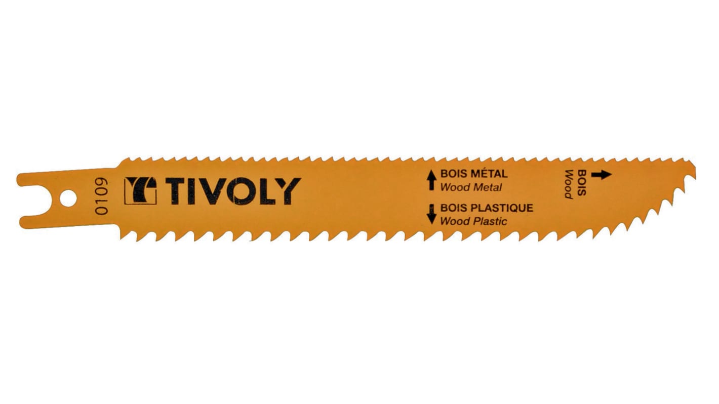 Tivoly Wood 150mm Cutting Length Hacksaw Blade, Pack of 2