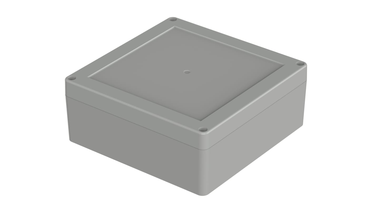 Bopla Euromas X Series Light Grey Polycarbonate Enclosure, IP66, IP68, IK07, Light Grey Lid, 149.9 x 149.9 x 60mm