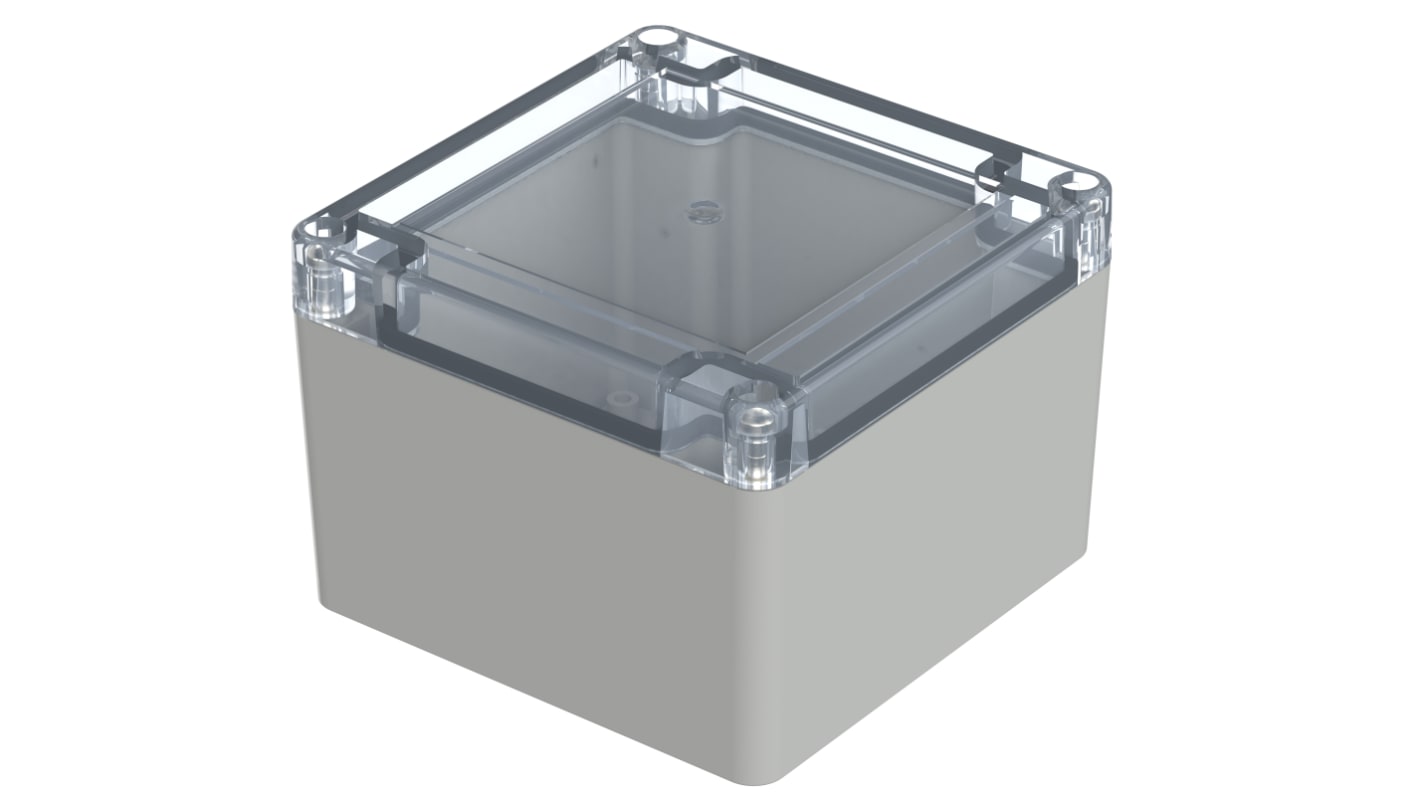 Contenitore Bopla in Policarbonato 104.8 x 104.8 x 74.7mm, col. Grigio chiaro, IP66, IP68