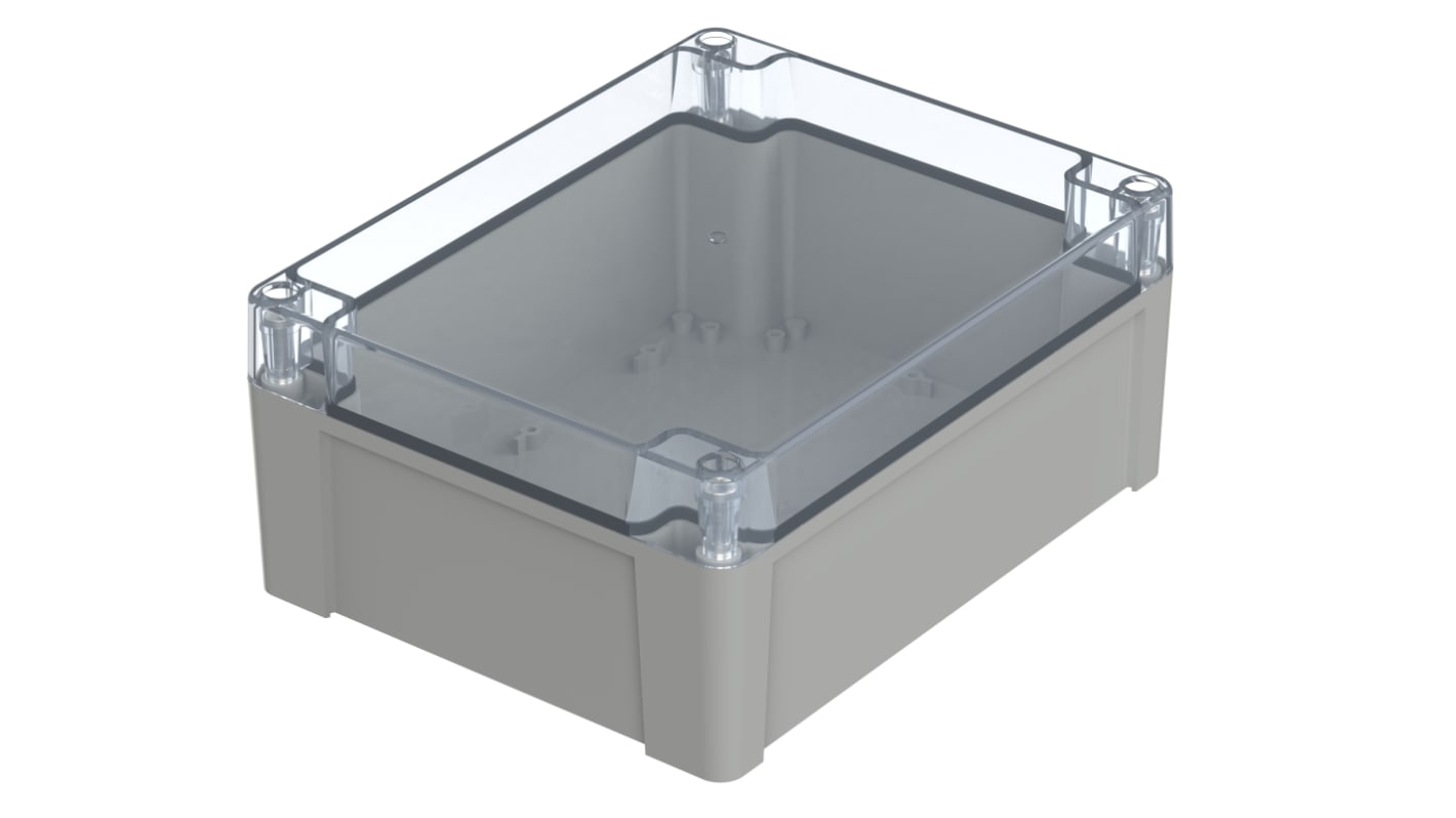 Contenitore Bopla in Policarbonato 240 x 191.3 x 105.6mm, col. Grigio chiaro, IP66, IP68