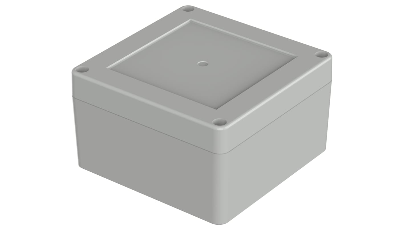 Bopla Euromas X Series Light Grey ABS Enclosure, IP66, IP68, IK07, Light Grey Lid, 105 x 105 x 60.1mm