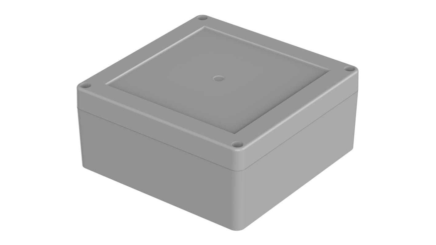 Bopla Euromas X Series Light Grey ABS Enclosure, IP66, IP68, IK07, Light Grey Lid, 134.7 x 134.7 x 60.1mm