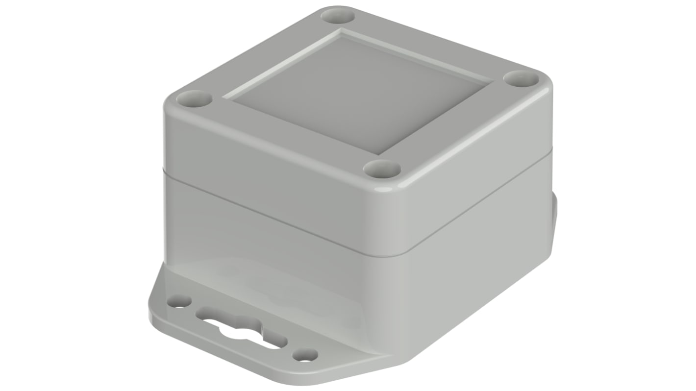 Bopla Euromas X, ABS Kabinet, IP66, IP68, Med flange, 60 x 60 x 40.1mm, Lysegrå