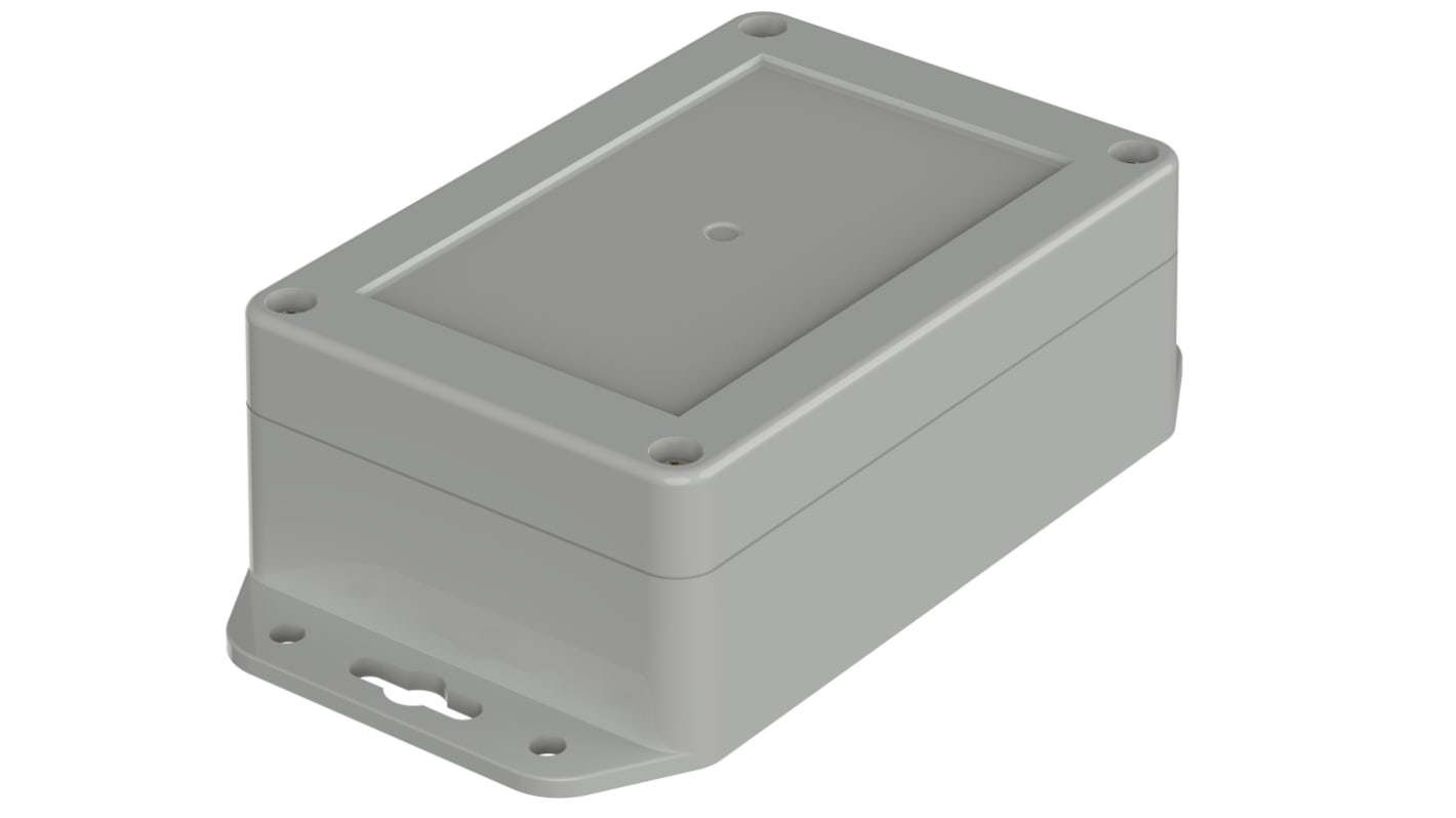 Bopla Euromas X, ABS Kabinet, IP66, IP68, Med flange, 120 x 80 x 45.2mm, Lysegrå