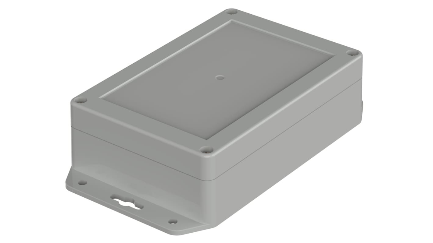 Bopla Euromas X Series Light Grey ABS Enclosure, IP66, IP68, IK07, Flanged, Light Grey Lid, 150 x 100 x 45mm