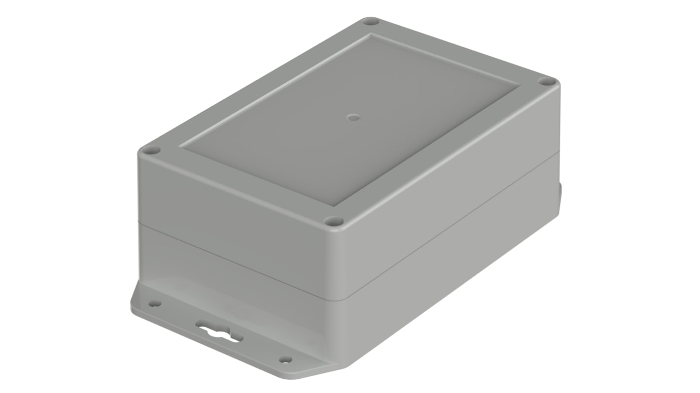 Bopla Euromas X Series Light Grey ABS Enclosure, IP66, IP68, IK07, Flanged, Light Grey Lid, 150 x 100 x 60mm