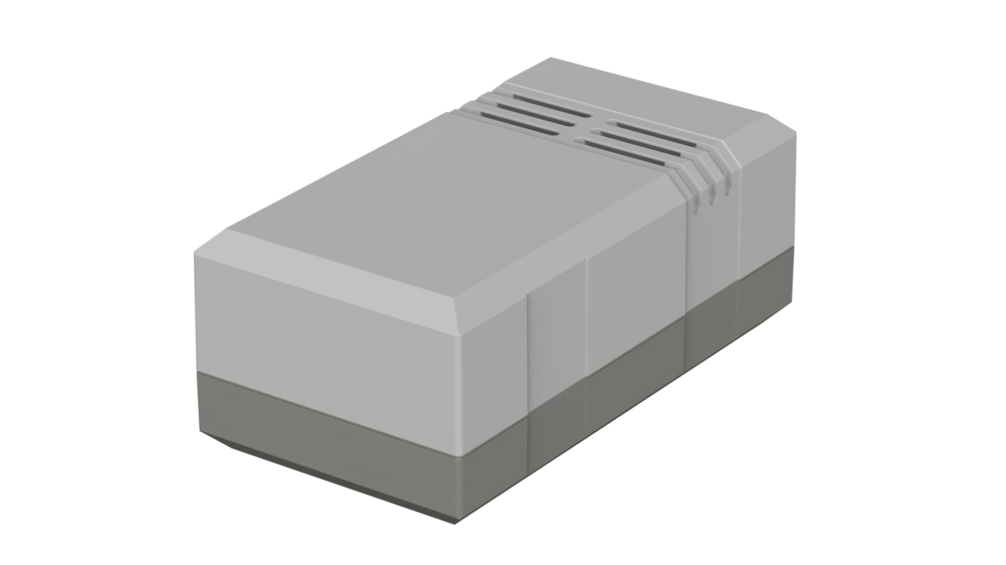 Bopla Elegant Series Polystyrene Enclosure, IP30, Light Grey Lid, 100 x 54 x 40mm