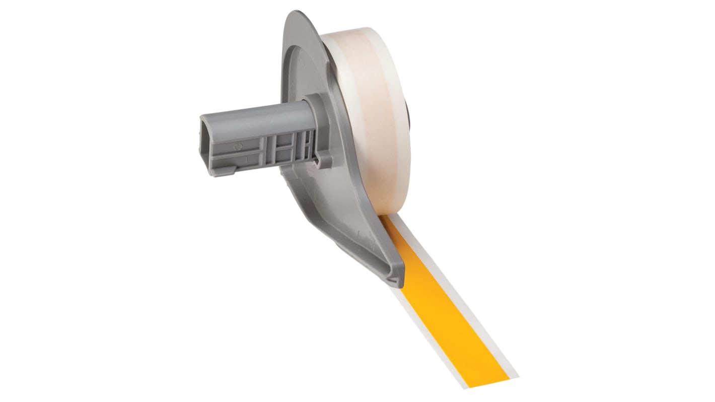 Brady B-595 Black on Yellow Cable Labels, 15.24 m Length, 12.7 mm Width, 12.7mm Label Width