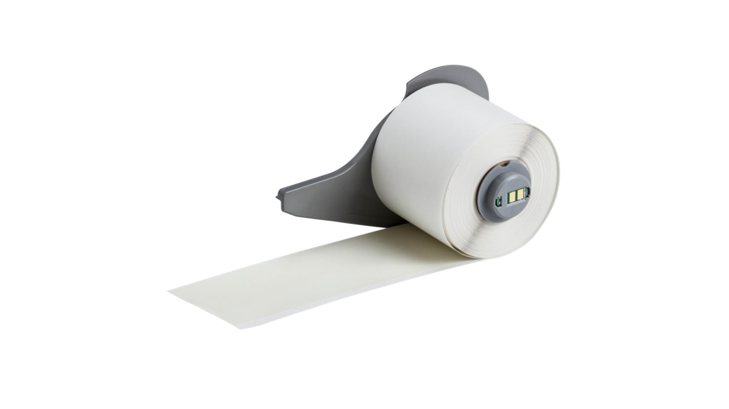 Brady B-595 Black on Transparent Cable Labels, 15.24 m Length, 50.80 mm Width, 51mm Label Length, 50.8mm Label Width
