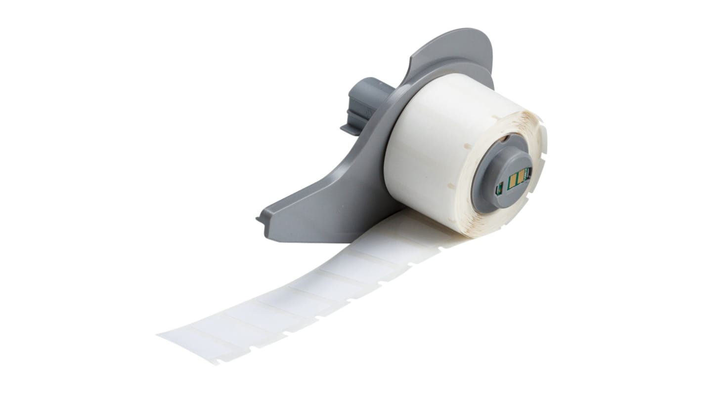 Brady B-423 Black on White Cable Labels, 25.40 mm Width, 12.7mm Label Length, 25.4mm Label Width