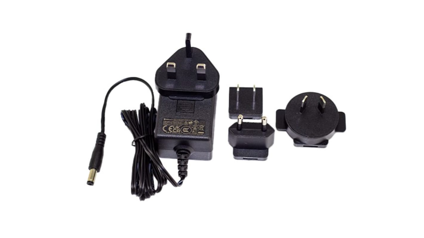 Adaptador AC/DC RS PRO 90 → 264V ac, 6V, 2.5A, 15W, Intercambiable