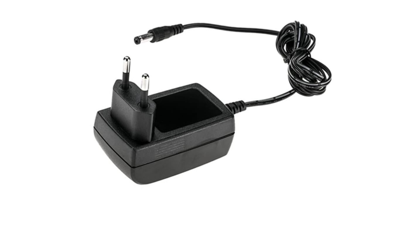 Adattatore AC/DC RS PRO 12V, 1.5A, spina Connettore maschio europeo, Regno Unito