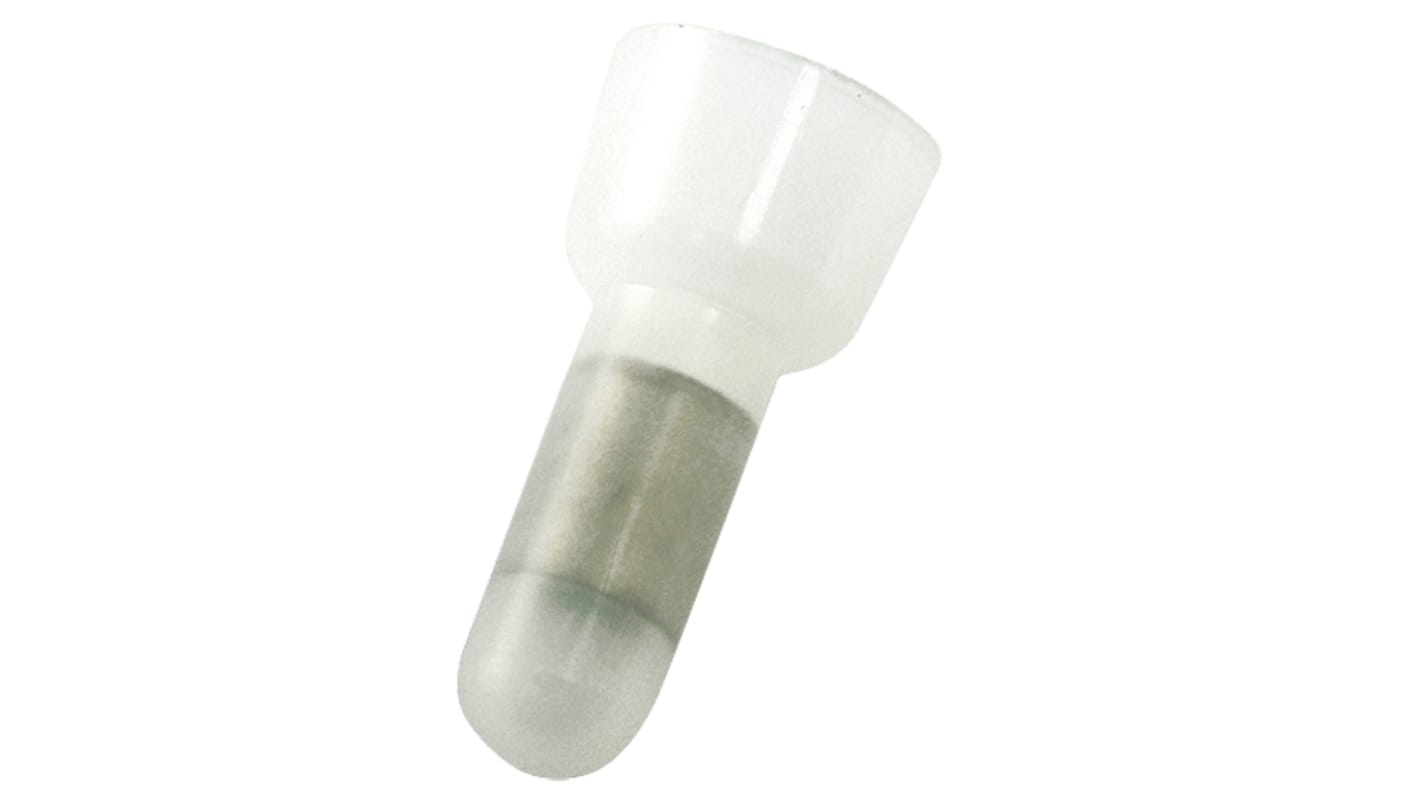RS PRO Closed End Crimp Closed End Connector, Natural, Insulated, Tin 1.5 → 2.5 mm², 16 → 14 AWG
