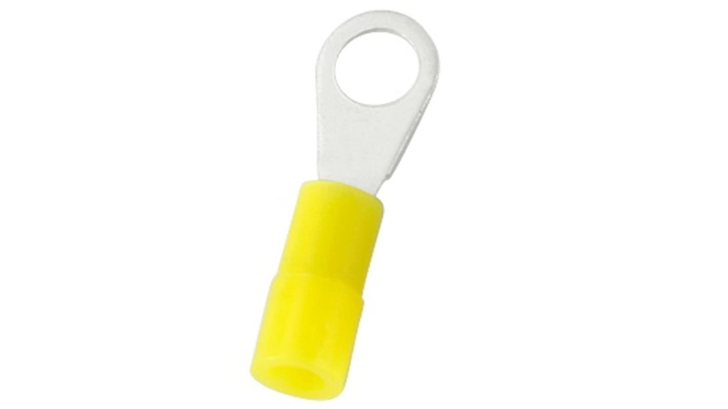 Capicorda RS PRO Isolato, Ø perno M3, dimens. max filo 0.5mm², 22AWG, Giallo