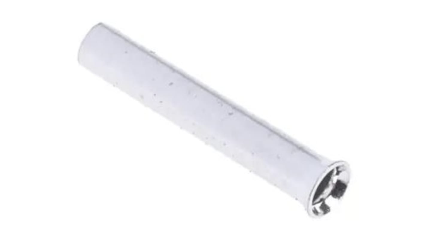 RS PRO Bootlace Ferrule, 6mm Pin Length, 0.8mm Pin Diameter, 0.128mm² Wire Size, Silver