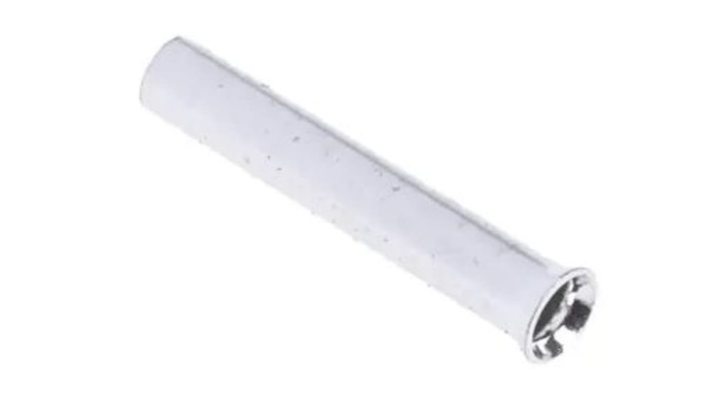 Terminal de puntera hueca RS PRO, Pin de 8mm, Plateado 20AWG 20mm² 20AWG 0.5mm²