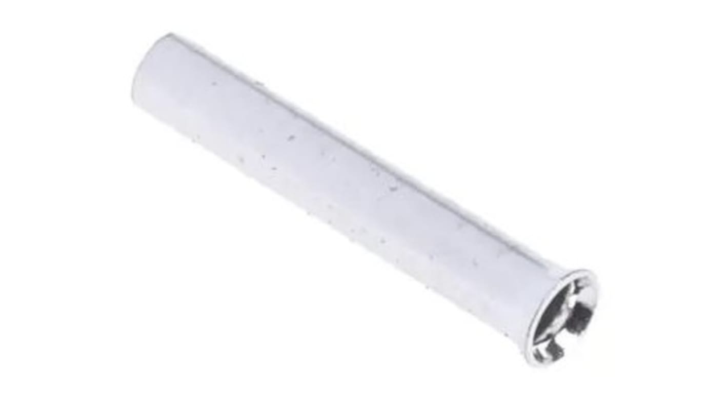 RS PRO Bootlace Ferrule, 10mm Pin Length, 1.2mm Pin Diameter, 0.75mm² Wire Size, Silver