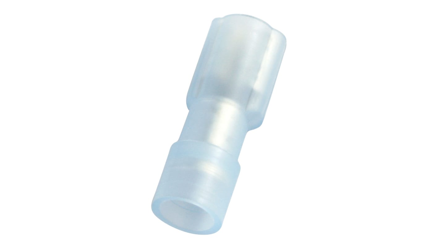 RS PRO Blue Insulated Female Spade Connector, Double Crimp, 4.75 x 0.8mm Tab Size, 1.5mm² to 2.5mm²