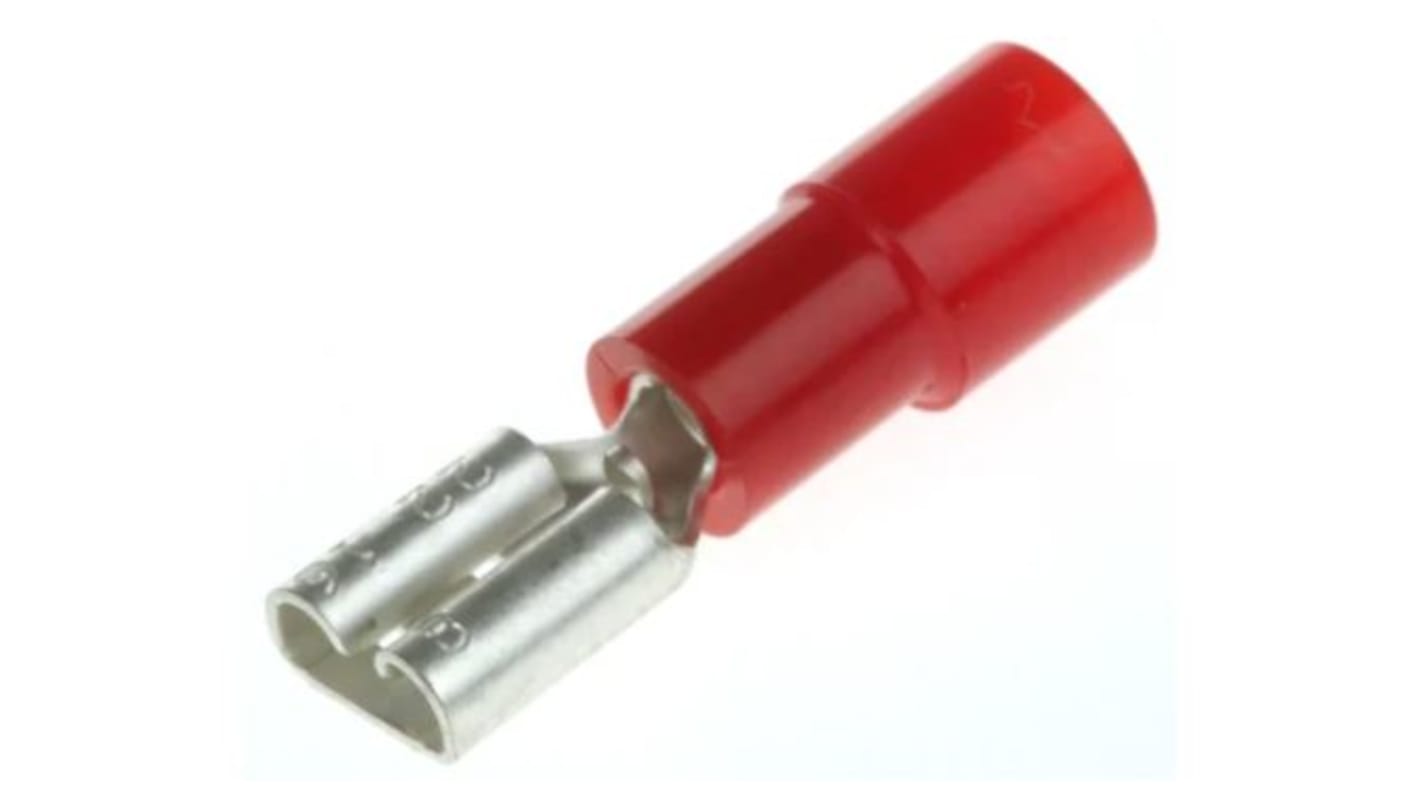 RED FEMALE RECEPTACLE,4.8WX0.8MM