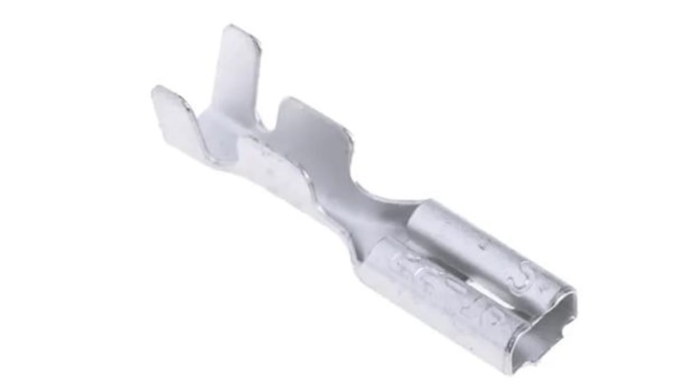 RS PRO Flachsteckhülse, 0,3 → 1,25 mm², 22 → 16 AWG, Metall, Unisoliert, 2.8 x 0.5mm, Buchse, 0.3mm² - 1.25mm², 22AWG