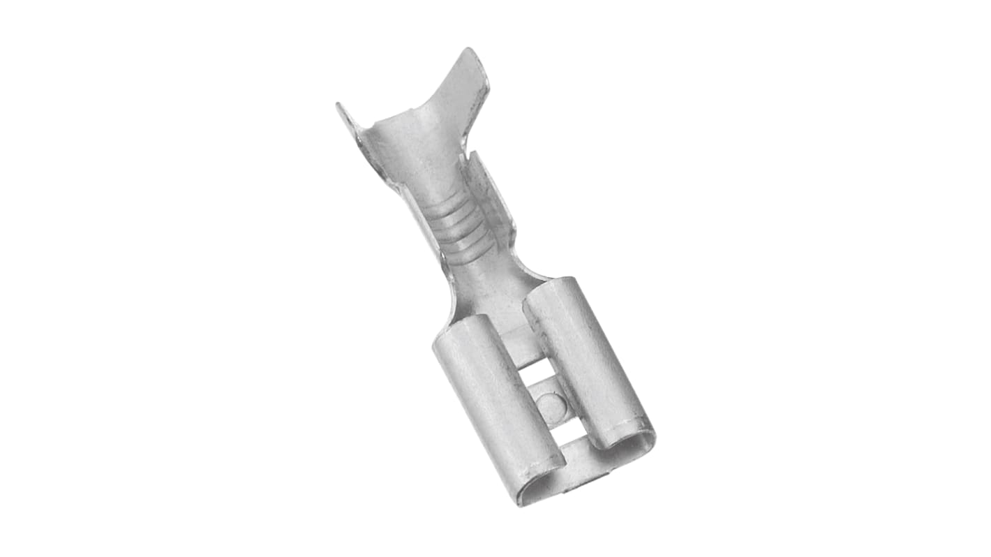 RS PRO Flachsteckhülse, 0,3 → 1,25 mm², 22 → 16 AWG, Metall, Unisoliert, 4.8 X 0.8mm, Buchse, 0.3mm² - 1.25mm², 22AWG