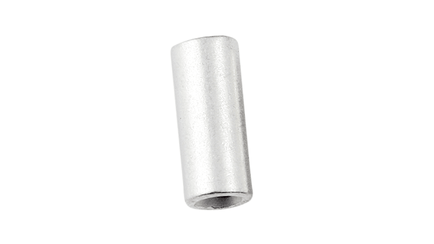 RS PRO Parallel Splice Connector, Metal, Uninsulated, Tin 16 → 22 AWG