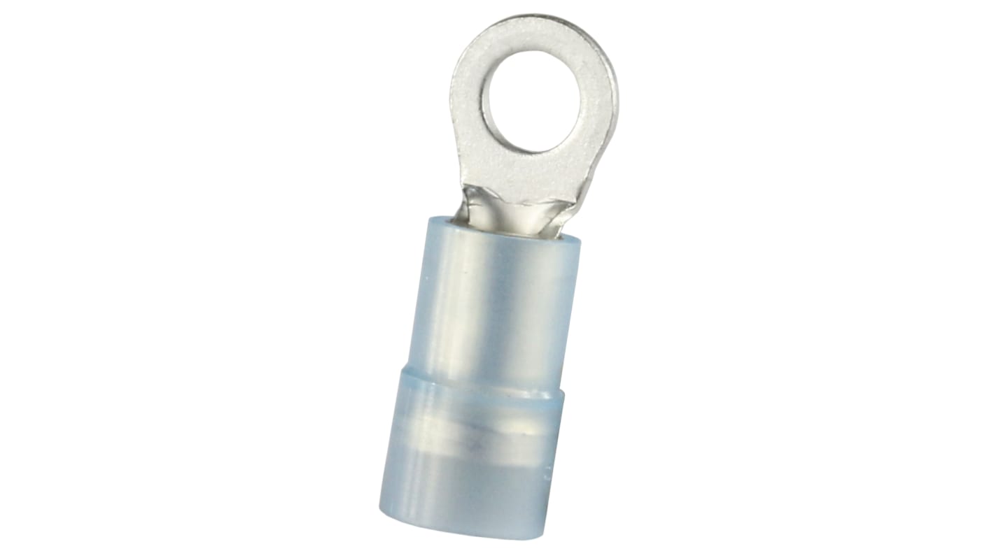RS PRO Insulated Crimp Ring Terminal, M3.5 Stud Size, 1.5mm² to 2.5mm² Wire Size, Blue