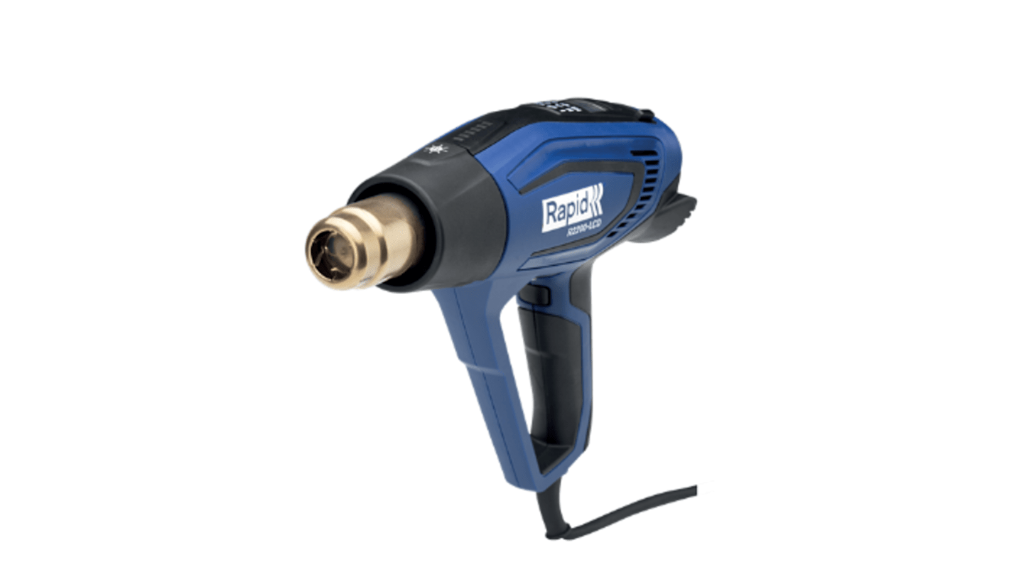 Pistola de calor Rapid Agrafage 5001450, 220 → 240V 2200W, 650°C máx, UK Plug