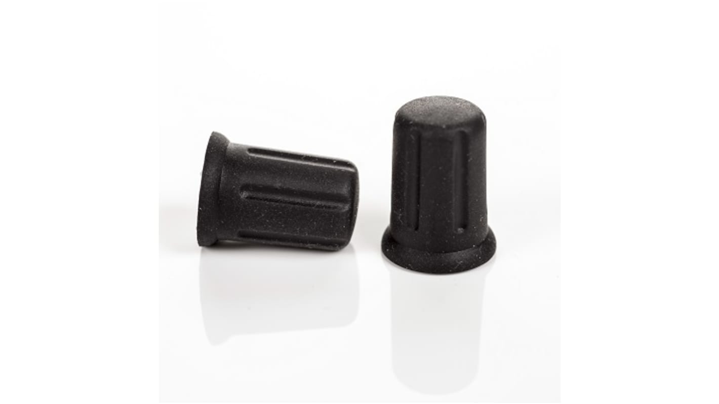 Sifam TPE/PP ノブ, 6mm, D字型軸 直径:12.5mm, ソフト・タッチ・エンコーダ