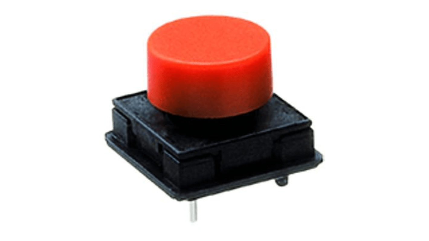 Schurter IP40 Blue Push Button Tactile Switch, Normally Open 50mA 10.75mm Through Hole