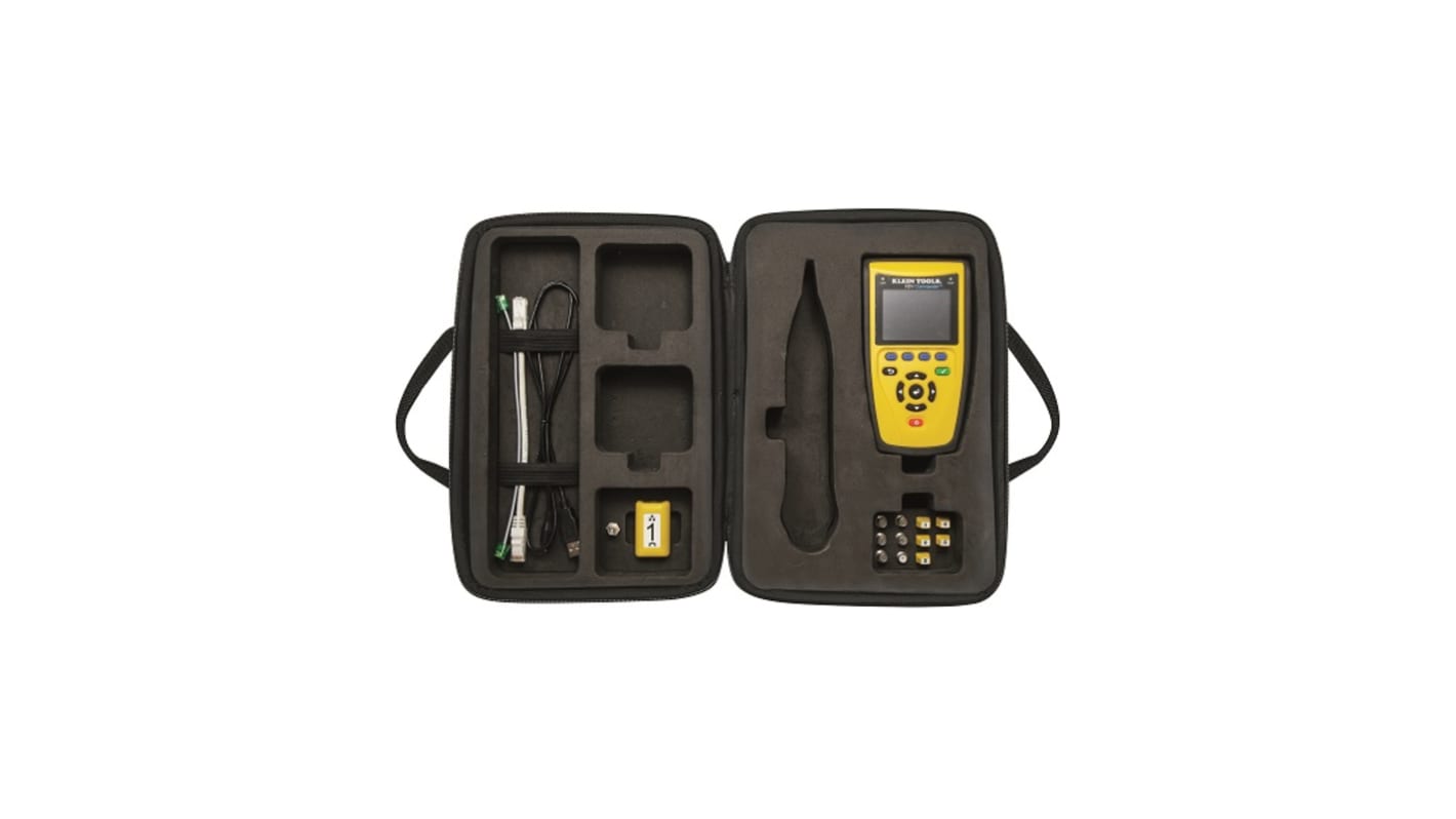 Klein Tools VDV501-828 Netzwerktester mit Tonsignal, Kabelprüfgerät, Cat3, Cat5e, Cat6, Cat6a, RJ12, RJ45