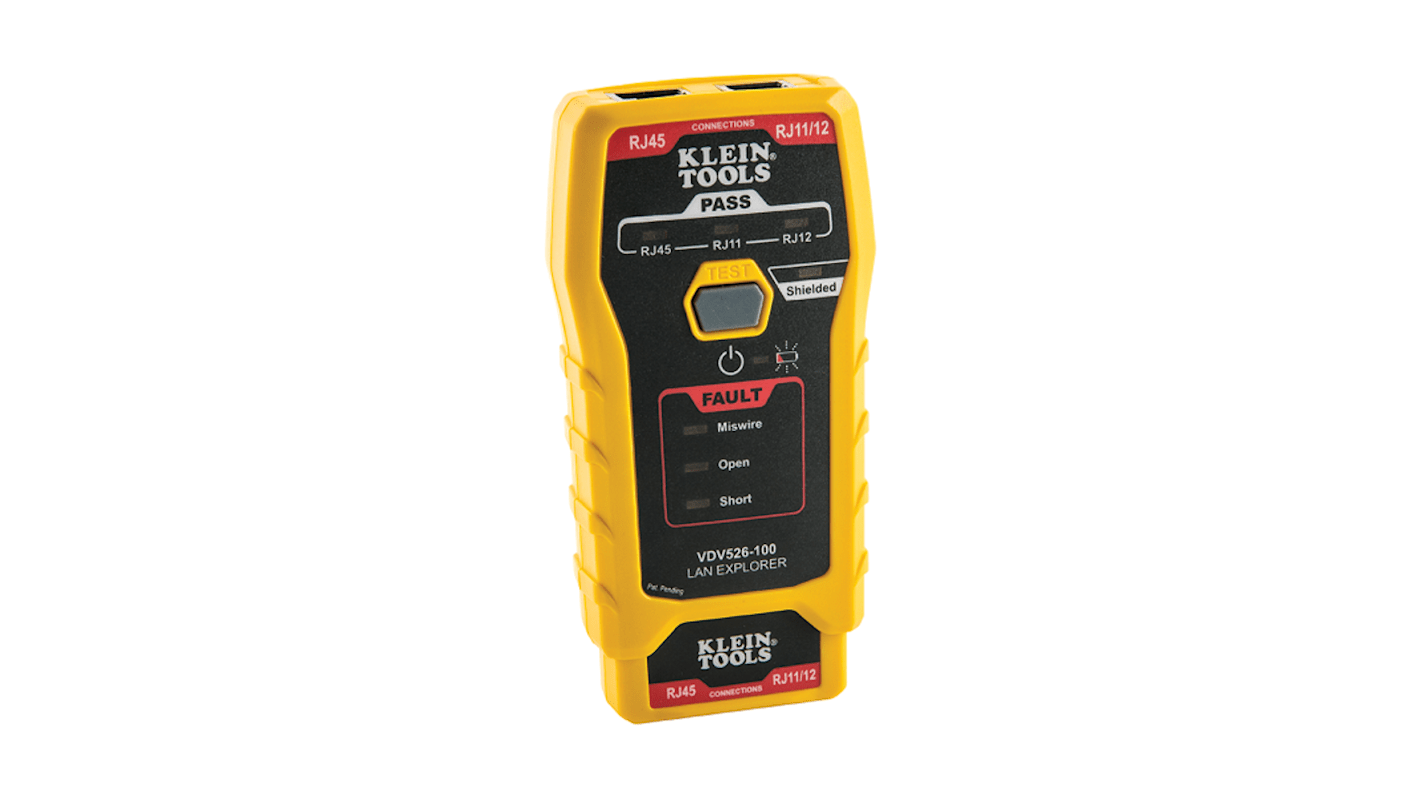 Klein Tools Cable Tester RJ11, RJ12, RJ45, VDV526-100