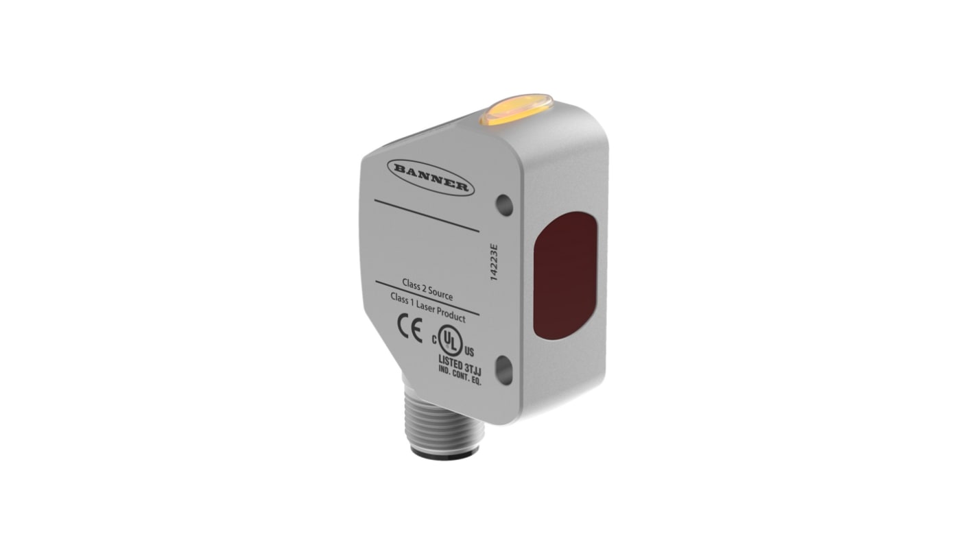 Rs-Online Sensore fotoelettrico Rettangolare Banner a soppressione di sfondo rilevamento 35-610 mm uscita Analogico 0-10 V