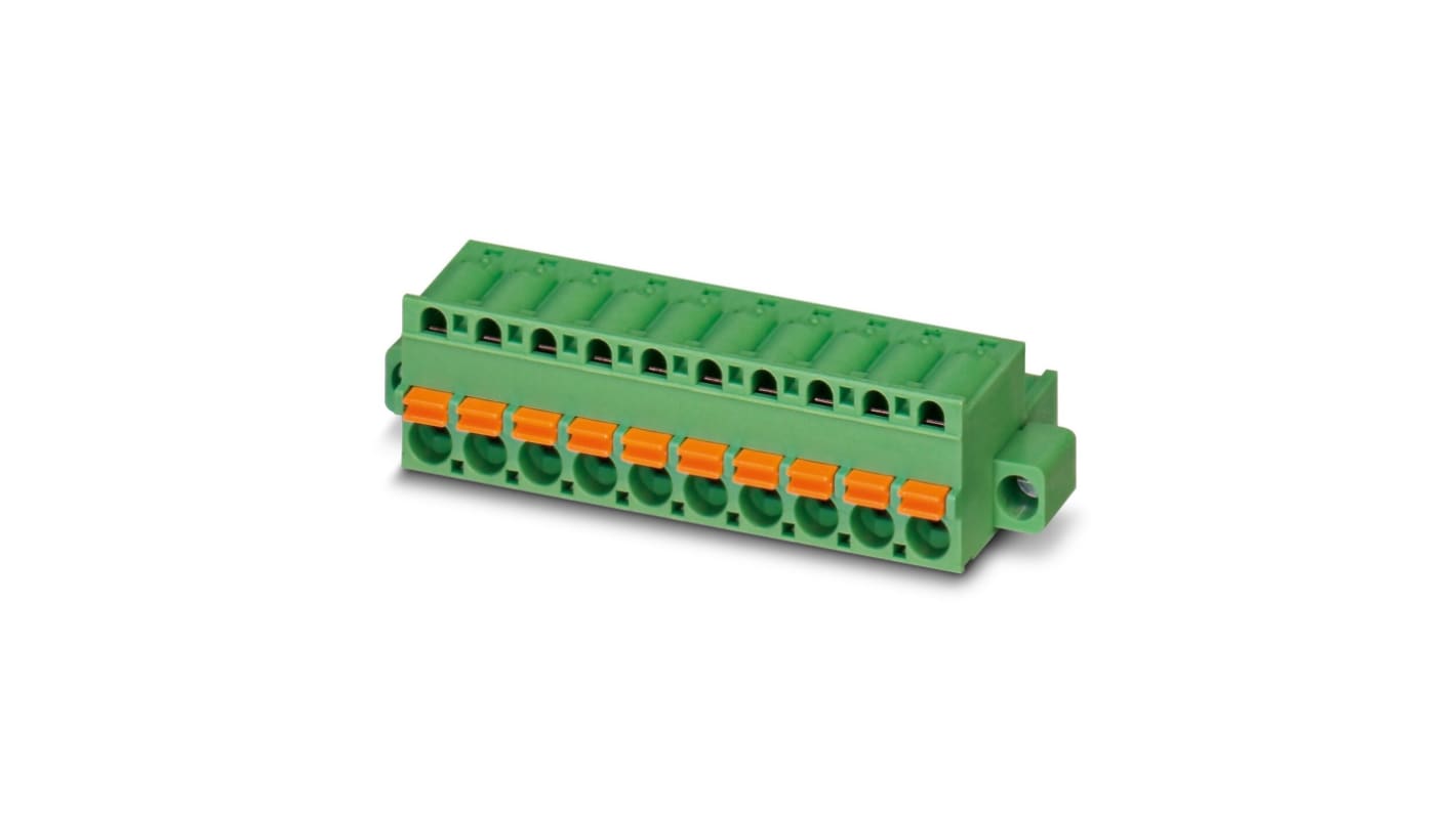 Phoenix Contact FKS Series Straight PCB Connector, 2 Contact(s), 5mm Pitch, 1 Row(s)