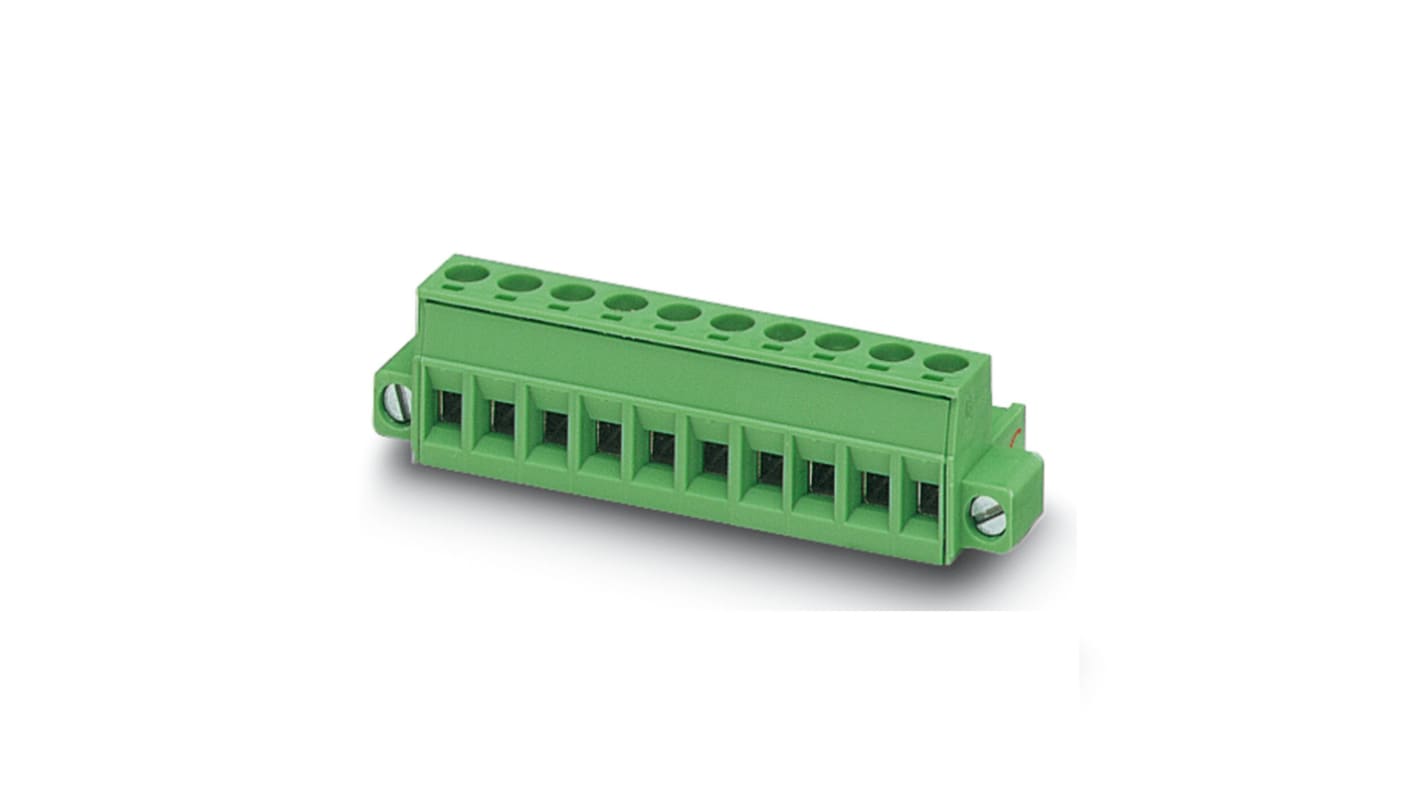 Phoenix Contact MSTB Series Straight PCB Connector, 10 Contact(s), 5.08mm Pitch, 1 Row(s)