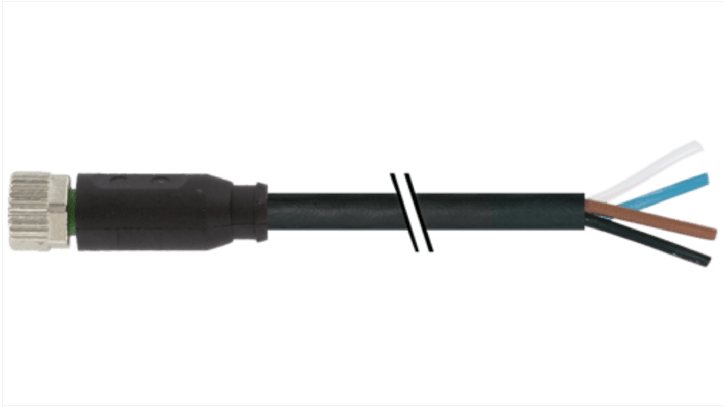 Złącze i kabel Złącze A M8 długość 10m Rodzaj A Żeńskie