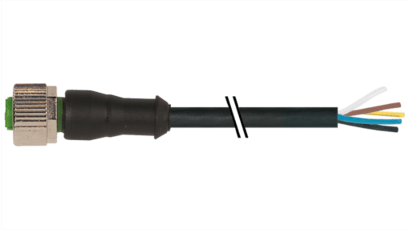 Złącze i kabel ze złączem Złącze M12 długość 10m Rodzaj A Żeńskie