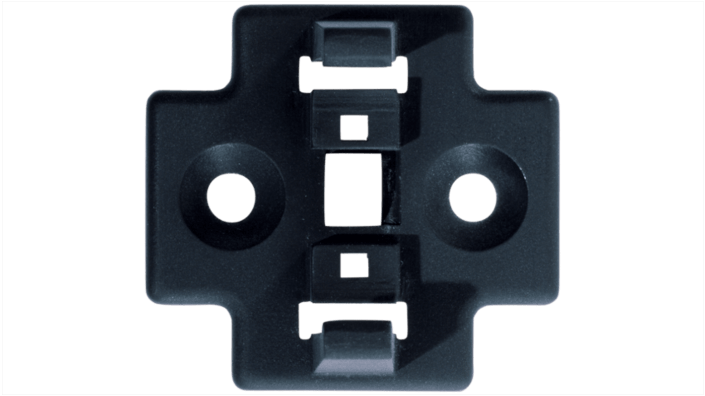 Espaciador de conector Negro Murrelektronik Limited de Metal, para usar con Acopladores en T