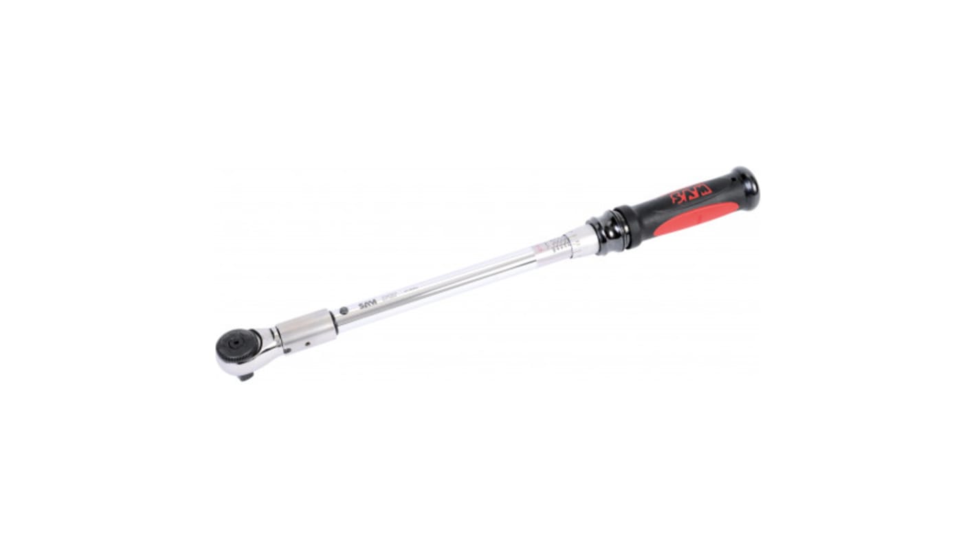 SAM DYT Click Torque Wrench, 10 → 50Nm, 3/8 in Drive, Round Drive, 12mm Insert