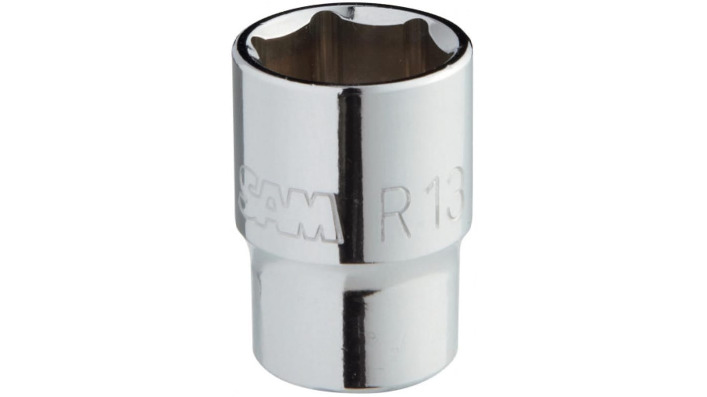 SAM Square 1/4 Zoll Standardbuchse Steckschlüsseleinsatz SW 3.2mm 6-Punkt x 25 mm