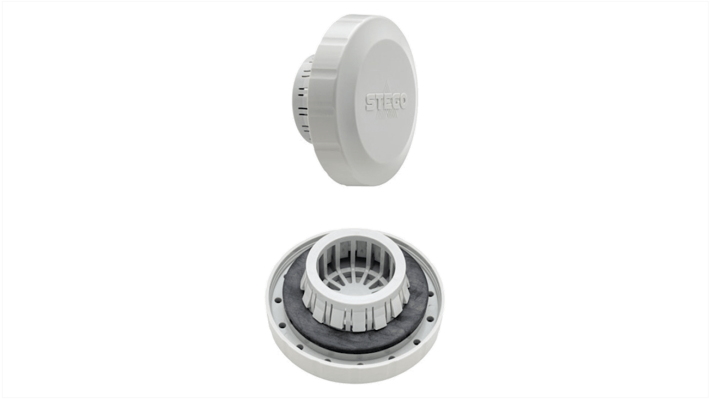 STEGO D284 Series M40 Pressure Relief Vent, 58 mm Dia., 31mm H, 58mm W, For Use With Enclosure