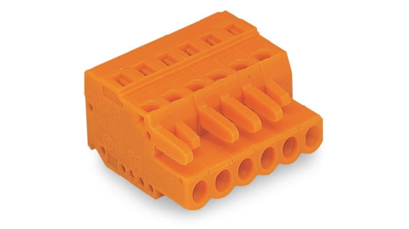WAGO 231 Series PCB Terminal, 4-Contact, 5.08mm Pitch, Cable Mount, 1-Row, Cage Clamp Termination