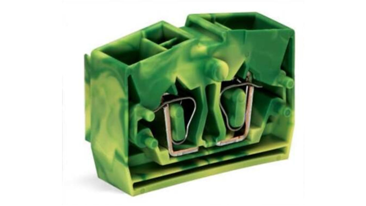 WAGO 264 Series Terminal Block, 4-Way, 24A, 28 → 12 AWG Wire, Cage Clamp Termination