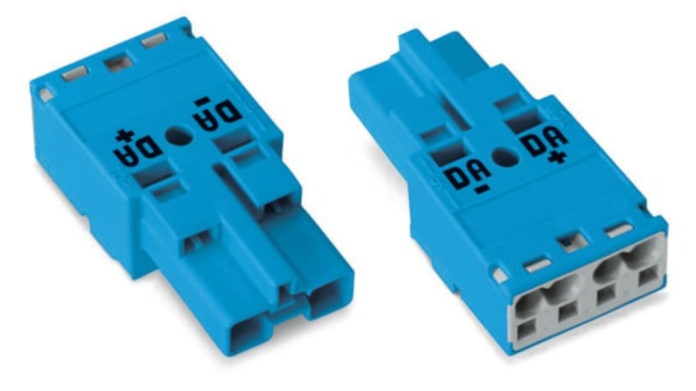 WAGO 770 Series Lighting Connector, 2-Pole, Male, 2-Way, Cable Mount, 25A