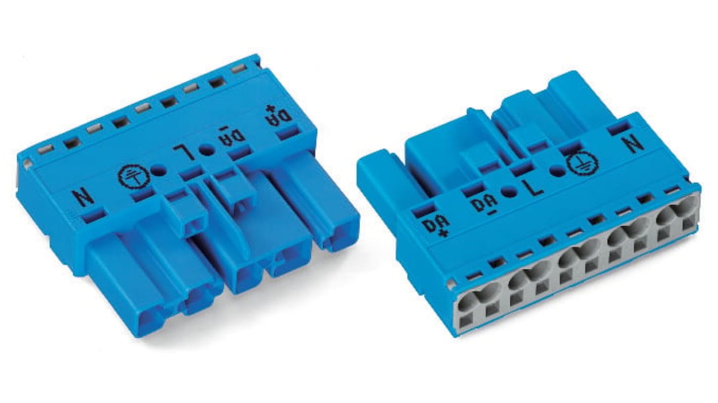 WAGO 770 Series Lighting Connector, 5-Pole, Male, 5-Way, Cable Mount, 25A